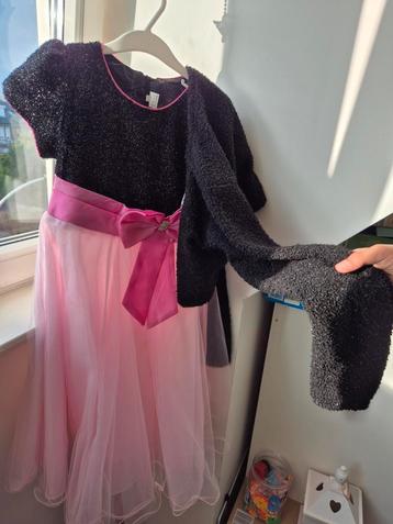 Gala Jurk met Bolero - Maat 128/134 (12) beschikbaar voor biedingen