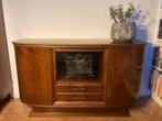 Mooie art deco dressoir, antiek met lades en vitrine, Ophalen, Gebruikt, 100 tot 150 cm, Art deco
