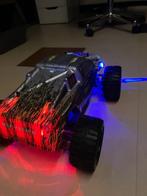 Himoto 1:10 RC monstertruck met verlichting en extra accu, Elektro, Auto offroad, Ophalen of Verzenden, Zo goed als nieuw