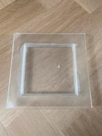Glazen kaarsplateau, Ophalen of Verzenden, Zo goed als nieuw, Vierkant, Overige materialen