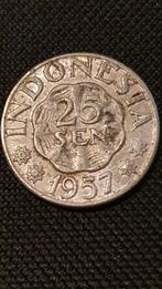 25 sen 1957 Indonesië, Postzegels en Munten, Munten | Azië, Zuidoost-Azië, Ophalen of Verzenden, Losse munt