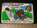 sticker tunnel du grand st. bernard 1984 aosta martigny, Verzamelen, Verzenden, Zo goed als nieuw, Auto of Motor