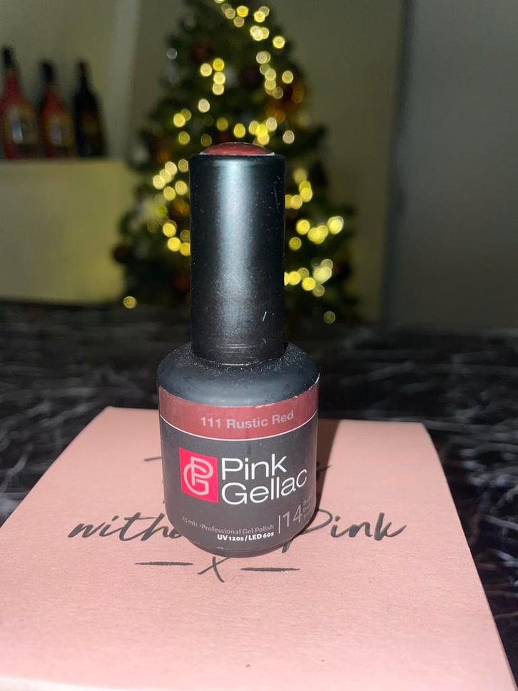 Pink Gellac 111 Rustic Red Nagel Gellac, Sieraden, Tassen en Uiterlijk, Uiterlijk | Cosmetica en Make-up, Nieuw, Make-up, Handen en Nagels