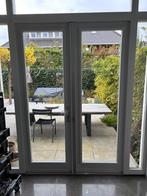 2stuks openslaande deuren, Doe-het-zelf en Verbouw, Deuren en Horren, Ophalen, 120 cm of meer, 215 cm of meer, Glas