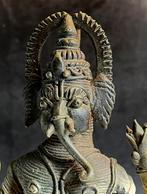 Antieke beeld brons GANESHA   India, Brons, Verzenden