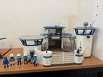 Playmobil politie bureau met helikopter en auto, Ophalen of Verzenden, Zo goed als nieuw