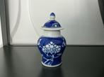 Blauw-Wit Porseleinen Potje met Deksel, Chinees Design, Ophalen of Verzenden