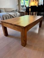 Mooie houten salontafel, Ophalen, 100 tot 150 cm, 50 tot 100 cm, Zo goed als nieuw