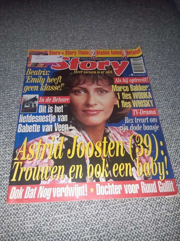 49.Story 1997. Astrid Joosten. Babette van Veen. Marco Bakke, Verzamelen, Tijdschriften, Kranten en Knipsels, Tijdschrift, 1980 tot heden