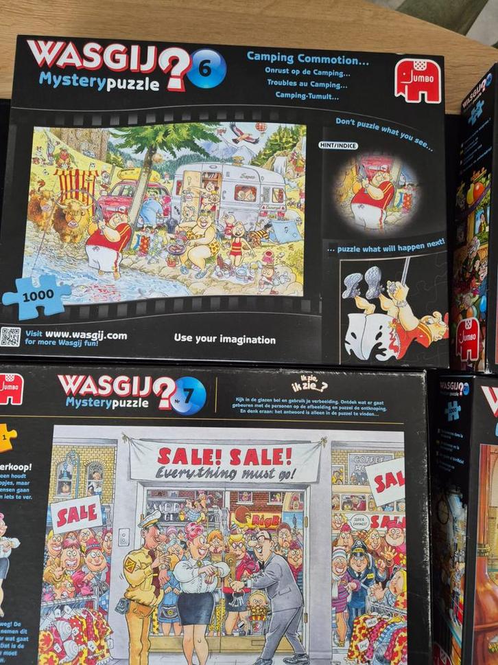Wasgij puzzels te koop of te ruil - als nieuw, Hobby en Vrije tijd, Denksport en Puzzels, Zo goed als nieuw, Legpuzzel, 500 t/m 1500 stukjes