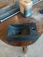 Massieve natuurstenen wasbak (arduin) – €95, Ophalen, Nieuw, Steen, Wastafel