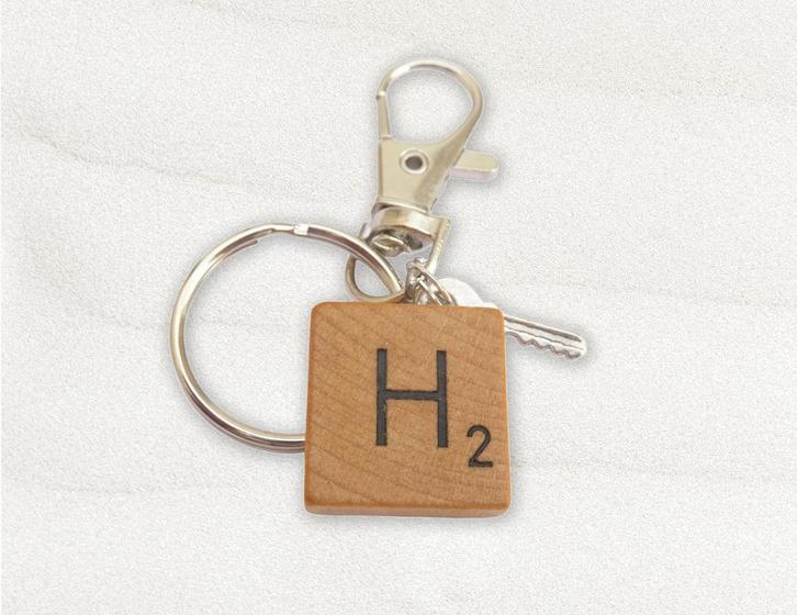 Dome’s Design: Scrabble Bag Charm/sleutelhanger (H – zilver), Verzamelen, Sleutelhangers, Nieuw, Merk, Ophalen of Verzenden
