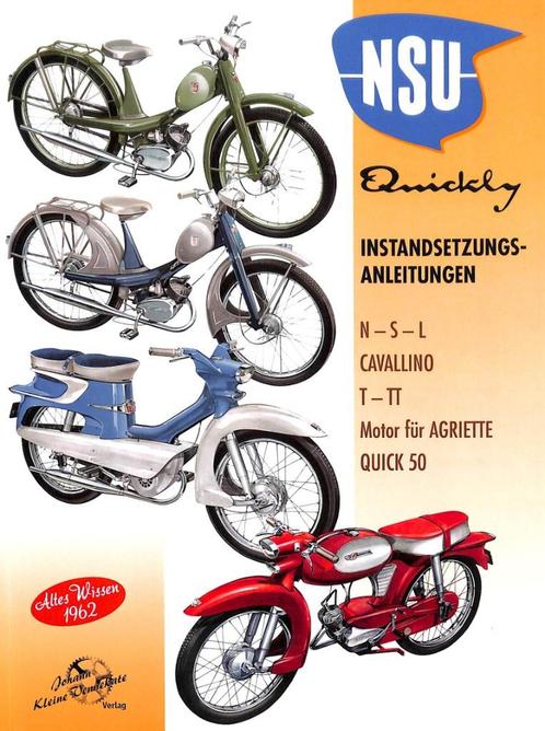 NSU Quickly Instandsetzungs-Anleitungen, Motoren, Handleidingen en Instructieboekjes, Overige merken, Verzenden