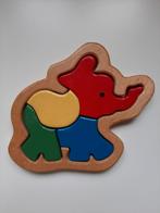 Houten puzzel olifant, Ophalen of Verzenden, Gebruikt, Van hout