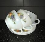 Arcopal Fruit de France kop en schotel set (3), Antiek en Kunst, Ophalen of Verzenden