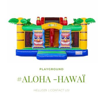 SPRINGKUSSEN PLAYGROUND ALOHA TE HUUR/VERHUUR/HUREN! beschikbaar voor biedingen