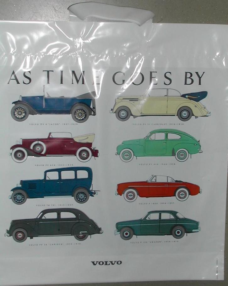 Plastic draagtas as time goes by / introductie . Volvo 850., Verzamelen, Automerken, Motoren en Formule 1, Nieuw, Auto's, Ophalen of Verzenden