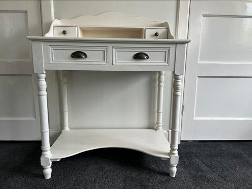 Prachtige secretaire/schrijftafel creme van Maison du Monde, Antiek en Kunst, Antiek | Meubels | Tafels, Ophalen