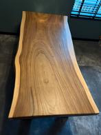 Boomstam tafel suar 180x80 met X-poten, Ophalen, 50 tot 100 cm, Zo goed als nieuw, 150 tot 200 cm