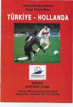 Turkije Nederland 1997 programma boekje, Verzamelen, Sportartikelen en Voetbal, Ophalen of Verzenden, Boek of Tijdschrift