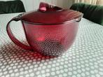 Tupperware Microplus maatkan 1 liter, Huis en Inrichting, Keuken | Tupperware, Ophalen of Verzenden, Gebruikt, Rood, Beker of Kan