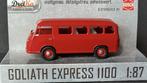 Goliath 1100 Express 1957 rood 1:87 H0 Busch Dreika Pol, Hobby en Vrije tijd, Modelauto's | 1:87, Verzenden, Nieuw, Auto
