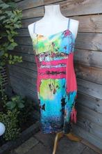 Jurk koraal/ kleur Eroke mt 50 (IT) (EU44) Vaste prijs OPRUI, Kleding | Dames, Jurken, Overige kleuren, Maat 42/44 (L), Ophalen of Verzenden