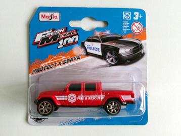 Jeep Gladiator rood Fire & Rescue Maisto (NIEUW) beschikbaar voor biedingen