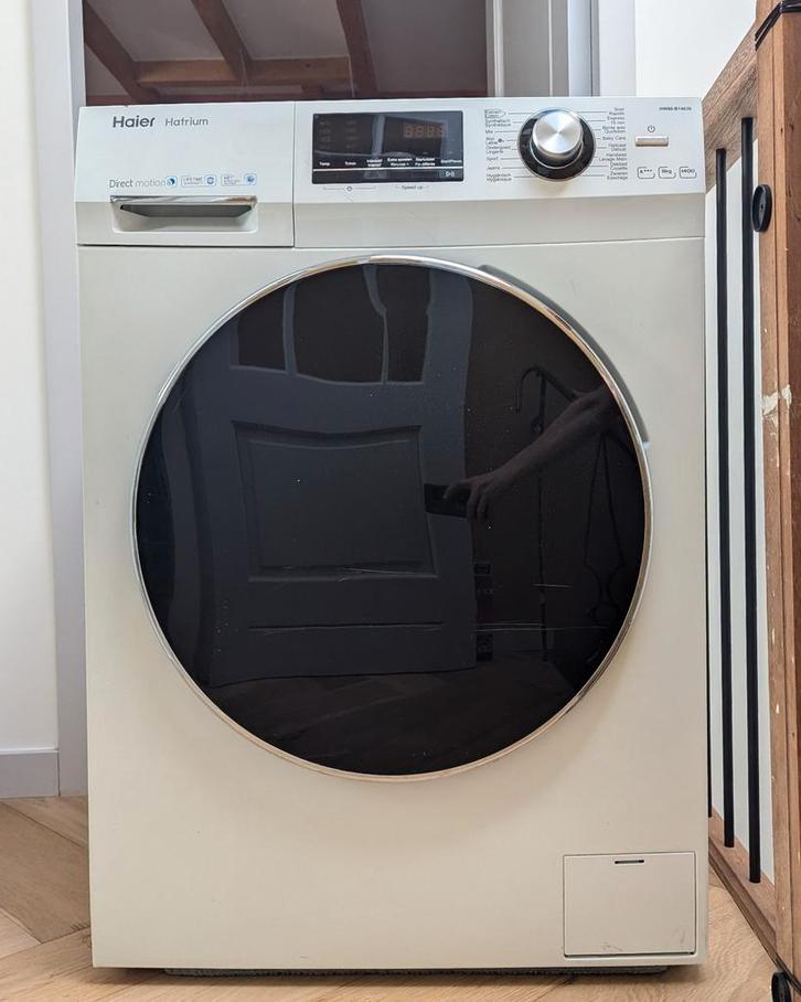 Wasmachine Haier HW80-B14636 9kg 68dB A+++, Witgoed en Apparatuur, Was-droogcombinaties, Gebruikt, 8 tot 10 kg, 85 tot 90 cm, Ophalen
