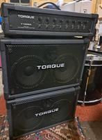 Torque versterker T100GA 100 watt en 2 boxen, Ophalen, Gebruikt, 100 watt of meer