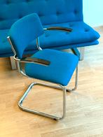 Dykmyer De Purmer buisframe stoel kvadrat stof Gispen look, Huis en Inrichting, Fauteuils, Minder dan 75 cm, Ophalen of Verzenden