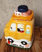 Vintage koekjes pot Schoolbus Cookie jar, Ophalen of Verzenden, Zo goed als nieuw, Overige materialen, Pot, Bus of Blik