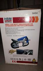 HBM draagbare en afneembare metaallintzaag 1100 w., Doe-het-zelf en Verbouw, Gereedschap | Zaagmachines, Ophalen, Gebruikt, 70 mm of meer