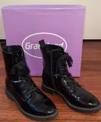 Graceland zwarte lakboots dames/meisjes mt 37, Zwart, Lage of Enkellaarzen, Ophalen of Verzenden, Zo goed als nieuw
