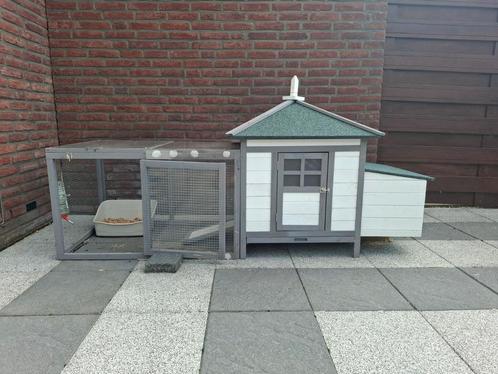 Groot konijnenhok of kippenhok, Dieren en Toebehoren, Knaagdieren en Konijnen | Hokken en Kooien, Zo goed als nieuw, Hok, 90 cm of meer