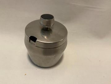 Retro G Sola Z RVS Suikerpot met leuk zwart detail dop.  beschikbaar voor biedingen