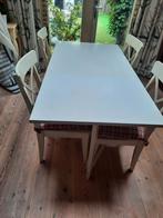 Tafel en stoelen, Ophalen of Verzenden, 4 tot 6 stoelen