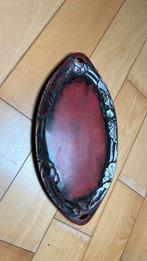 Antiek dienblad hout vintage, Ophalen, Zo goed als nieuw, Ovaal, Hout