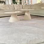 Retro fluffy - ultra soft xl vloerkleed - fotoshoot, Huis en Inrichting, Stoffering | Tapijten en Kleden, Ophalen, Crème, Rond