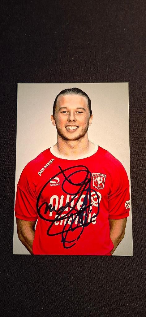 Spelerskaart + handtekening Jeroen van der Lely #2 FC Twente, Verzenden, Nieuw, F.C. Twente, Spelerskaart