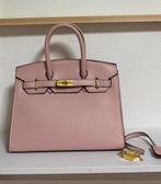 Roze tas (Birkin model) 25cm, Ophalen of Verzenden, Zo goed als nieuw, Roze, Handtas