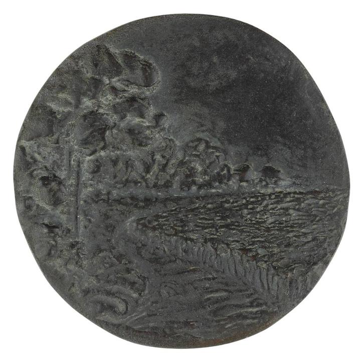 PENNING Christl Seth-Höfner : Zonder titel ººººººººº, Postzegels en Munten, Penningen en Medailles, Brons, Nederland, Verzenden