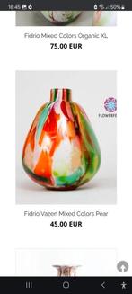 Kleurrijke Fidrio Vaas, Overige kleuren, Ophalen of Verzenden, Minder dan 50 cm, Glas