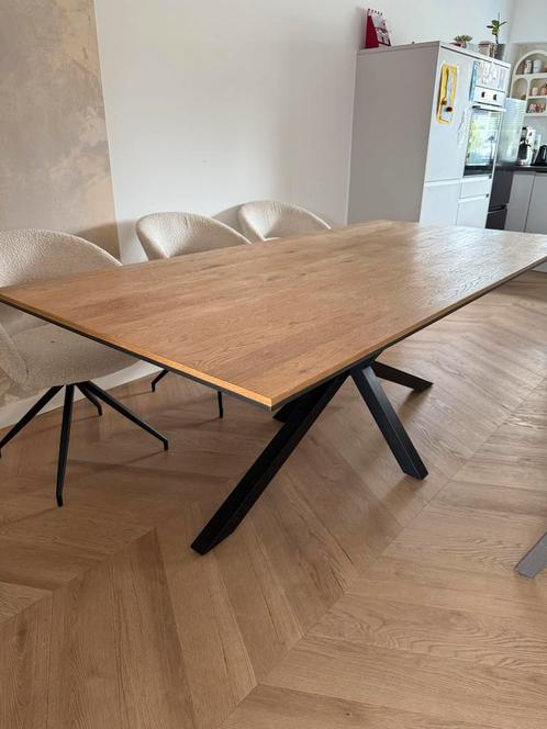 Eikenhouten Eettafel Matrix Poot, Huis en Inrichting, Tafels | Eettafels, Gebruikt, 100 tot 150 cm, 150 tot 200 cm, Vijf personen of meer