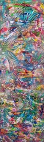 Kunsthandel Gennep - "Abstract Harmony", Antiek en Kunst, Kunst | Schilderijen | Abstract, Ophalen of Verzenden