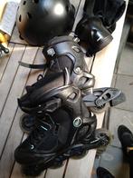 Oxelo skeelers 38. Met helm en elleboog bescherming., Ophalen of Verzenden