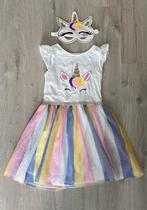 Eenhoornjurkje met masker maat 134., Kinderen en Baby's, Carnavalskleding en Verkleedspullen, Ophalen of Verzenden, Gebruikt, 134 t/m 140
