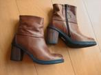 Zeer mooie middelbruin leren lage laarsjes WOLKY 38 snazzeys, Wolky, Bruin, Verzenden, Lage of Enkellaarzen