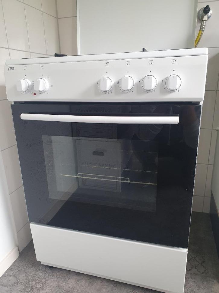 ETNA gasfornuis met elektrische oven, Witgoed en Apparatuur, Fornuizen, Gebruikt, Vrijstaand, Gas, 4 kookzones, 85 tot 90 cm, 60 cm of meer