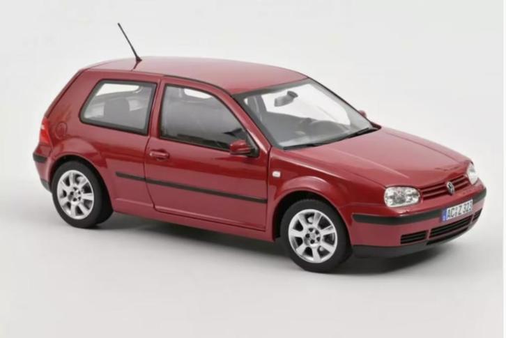 VW Golf 2002 Rood schaal 1:18 NOREV ref. 188573, Hobby en Vrije tijd, Modelauto's | 1:18, Nieuw, Auto, Norev, Verzenden